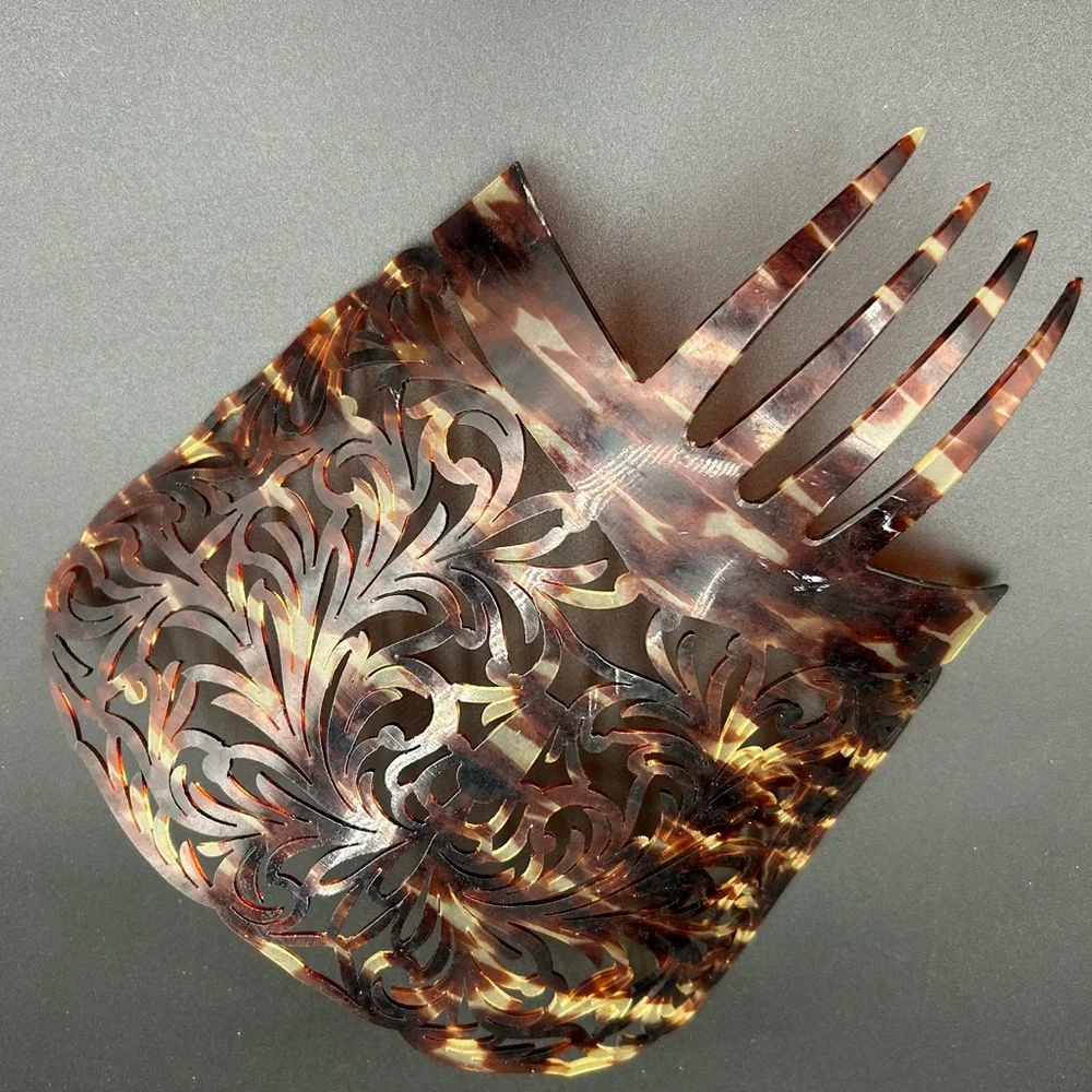 Vintage Spanish Mantilla Bridal Hair Comb - Picture 2 of 3